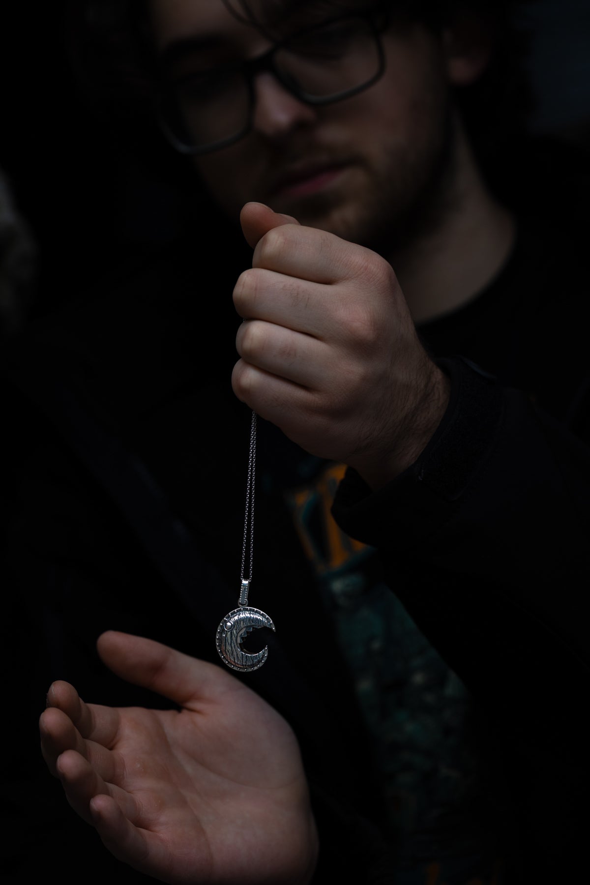 vkngjewelry Pendant Handcrafted Head of the Scheldt Silver Pendant