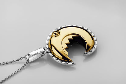 vkngjewelry Pendant Handcrafted Head of the Scheldt Silver Pendant