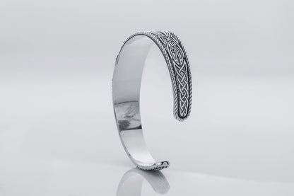 vkngjewelry Bracelet Handcrafted  Helm of Awe and Celtic Ornament Arm Ring