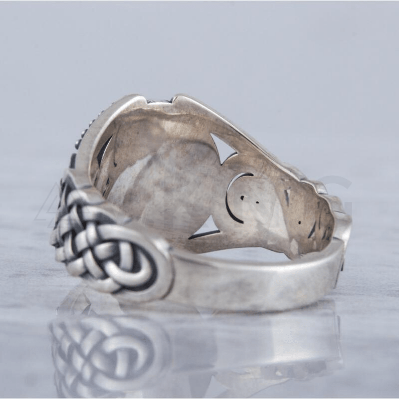 vkngjewelry Bagues Helm of Awe Symbol Viking Ornament Sterling Silver Ring