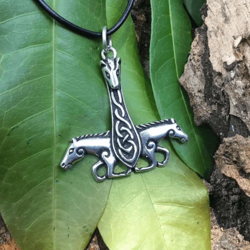 vkngjewelry Pendant Horse Thor Hammer  925 STERLING SILVER PENDANT