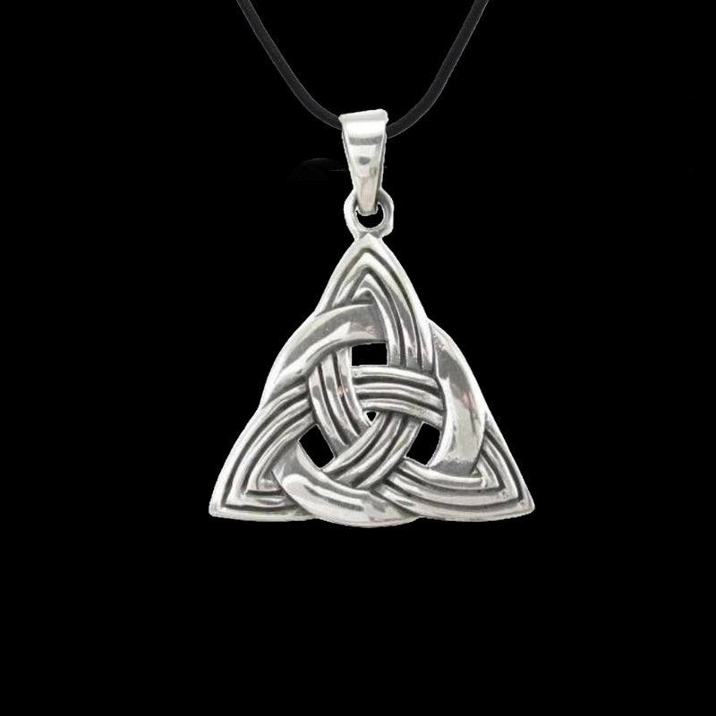 vkngjewelry Pendant INFINITY KNOTS TRINITY TRIQUETRA KNOT CHARM 925 Sterling silver Pendant