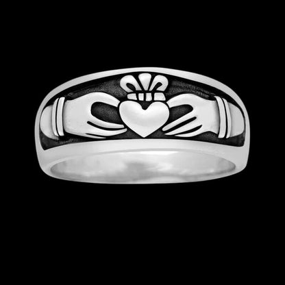 vkngjewelry Bagues Irish Claddagh Wedding 925 Sterling Silver