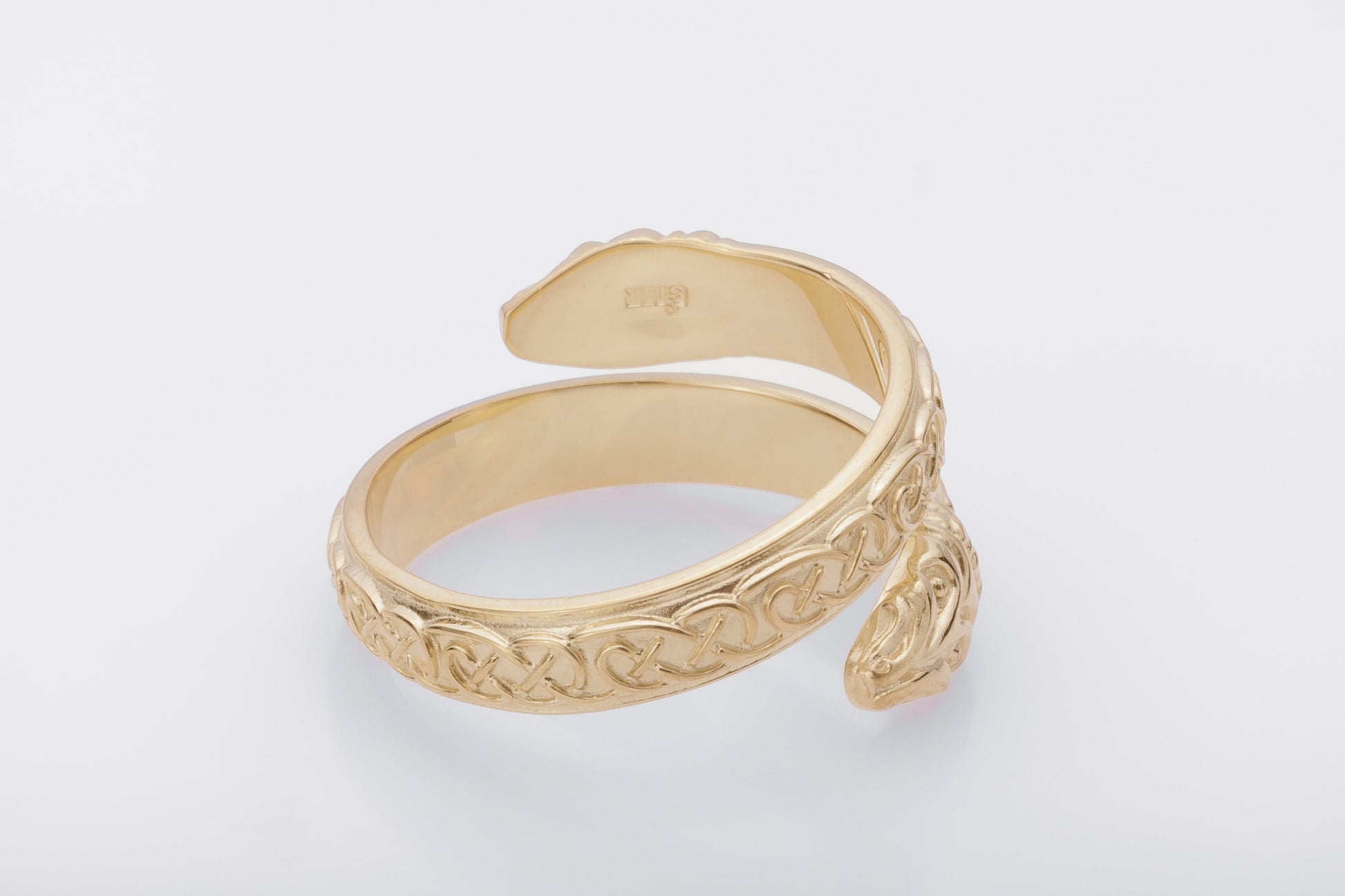 vkngjewelry Ring Handcrafted Jormungand Ornament Pagan Gold Ring