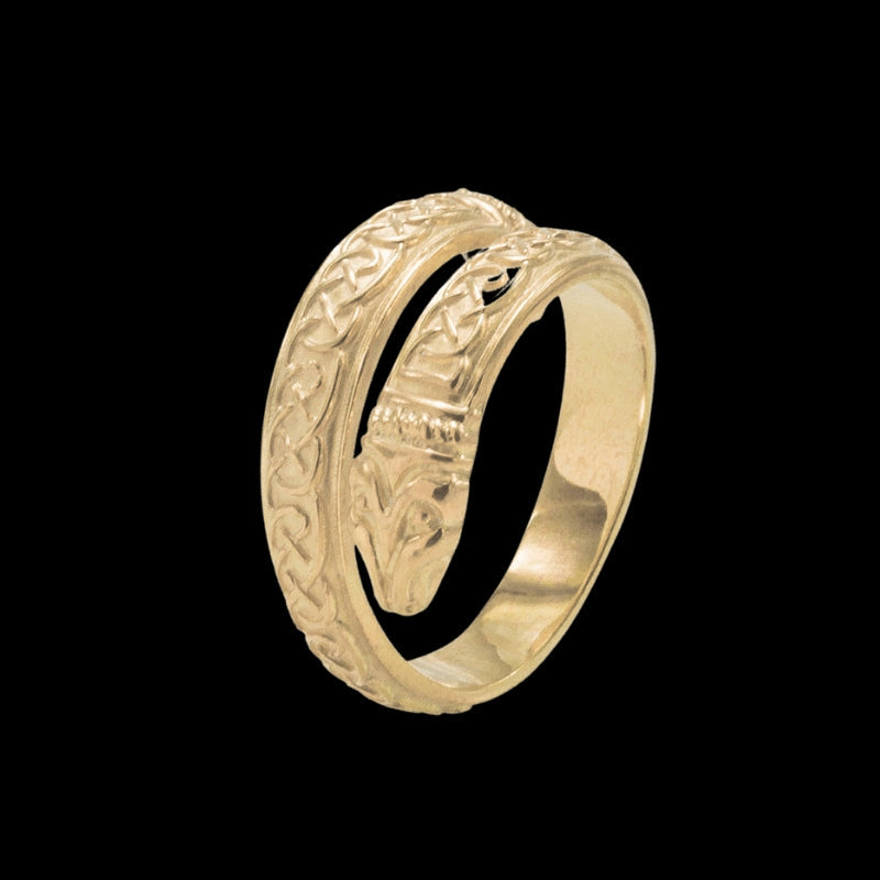 vkngjewelry Bagues Jormungand Ornament Pagan Gold Ring