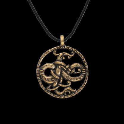 vkngjewelry Pendant Jörmungandr Bronze Amulet