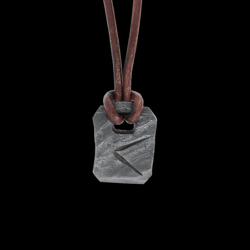 vkngjewelry Pendant Kenaz Rune Forged Pendant