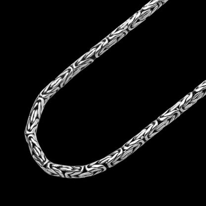 vkngjewelry Pendant King Chain Silver Sterling 3mm