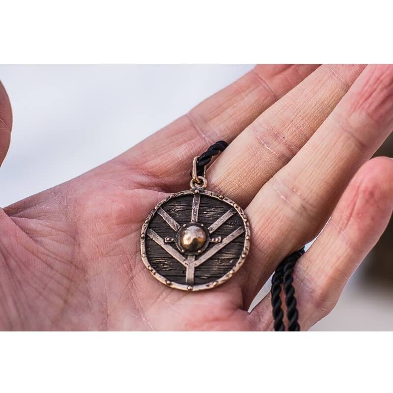 vkngjewelry Pendant Lagertha's Shield Bronze Pendant