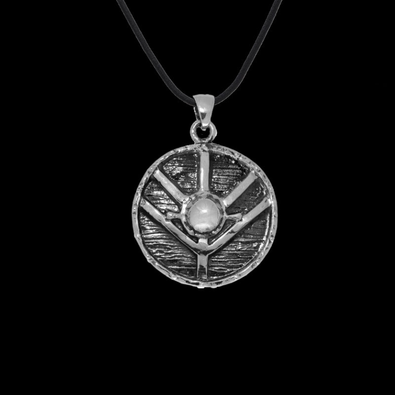 vkngjewelry Pendant Lagertha’s Shield Pendant Sterling Silver