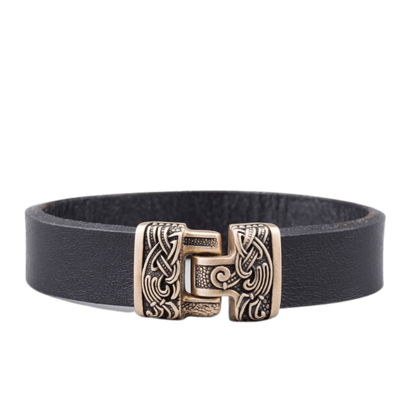 Leather Viking Bracelet Viking Leather Bracelet Men’s Leather