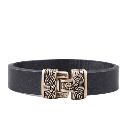 vkngjewelry Bracelet Leather Asgard Viking Bracelet