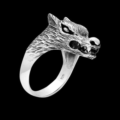 vkngjewelry Bagues Legendary Wolf Sterling Silver Ring