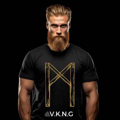 Printify T-Shirt Mannaz Rune V.K.N.G™ T-shirt