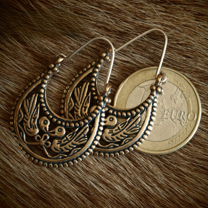 vkngjewelry boucle d'oreilles Medieval Byzantine Earrings