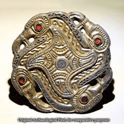 vkngjewelry brooch Merovingian Disc Brooch
