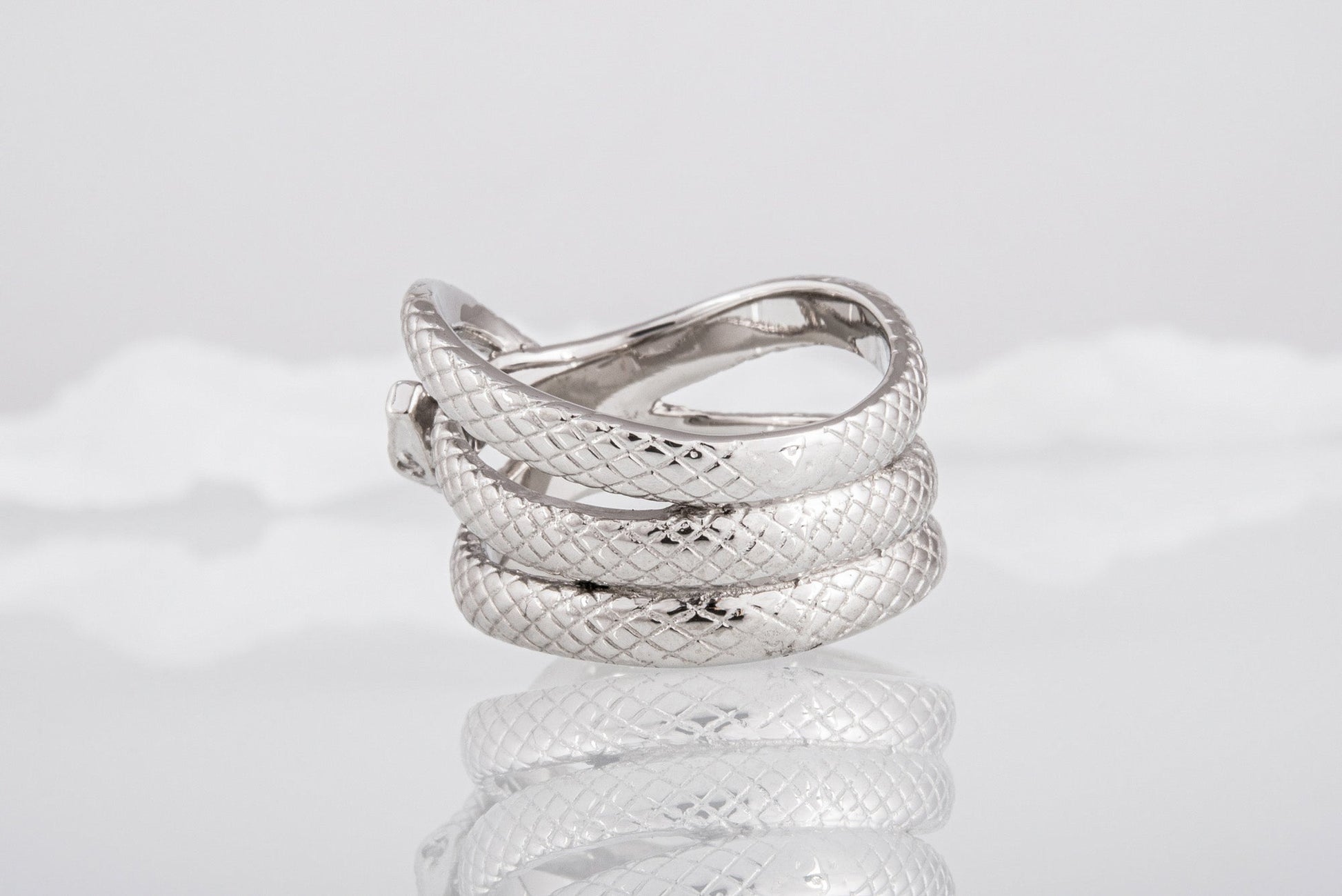 vkngjewelry Ring Handcrafted Midgard Snake Gold Ring