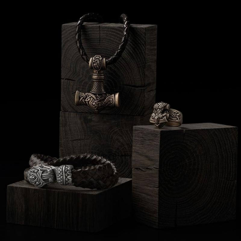 vkngjewelry Bagues Mjolnir Ring Bronze