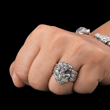 vkngjewelry Bagues Mjolnir Ring Silver