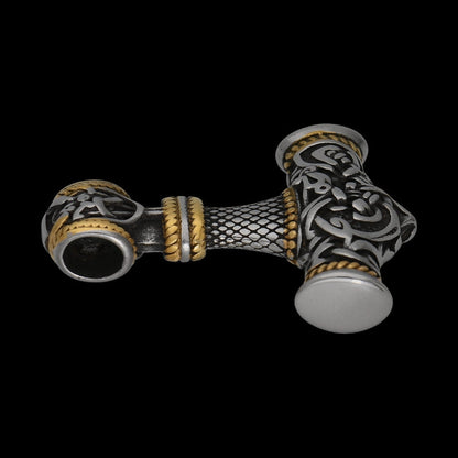 vkngjewelry Pendant Mjolnir Silvergold 316L Pendant
