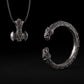 vkngjewelry Pendant Mjölnir Triquetra Silver Amulet