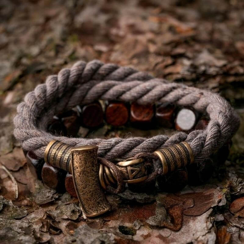 Mjolnir replica paracord bracelet Viking style jewelry men – WikkedKnot  jewelry