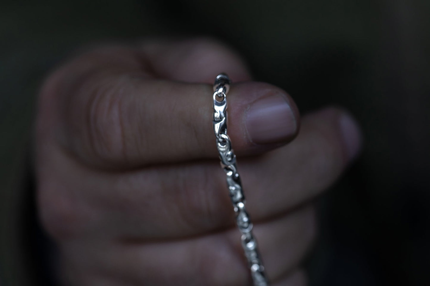 vkngjewelry Bracelet Viking Knotwork Link Bracelet, Handcrafted Sterling Silver Norse Jewelry