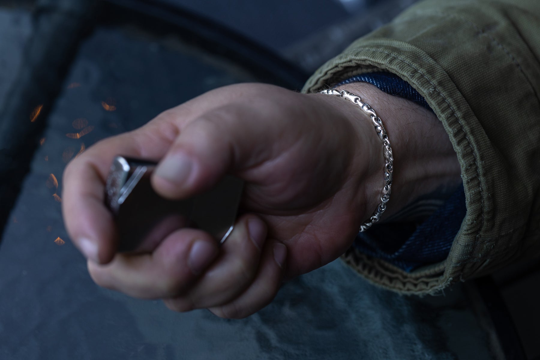 vkngjewelry Bracelet Viking Knotwork Link Bracelet, Handcrafted Sterling Silver Norse Jewelry