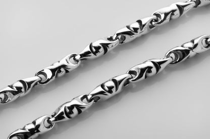 vkngjewelry Bracelet Viking Knotwork Link Bracelet, Handcrafted Sterling Silver Norse Jewelry