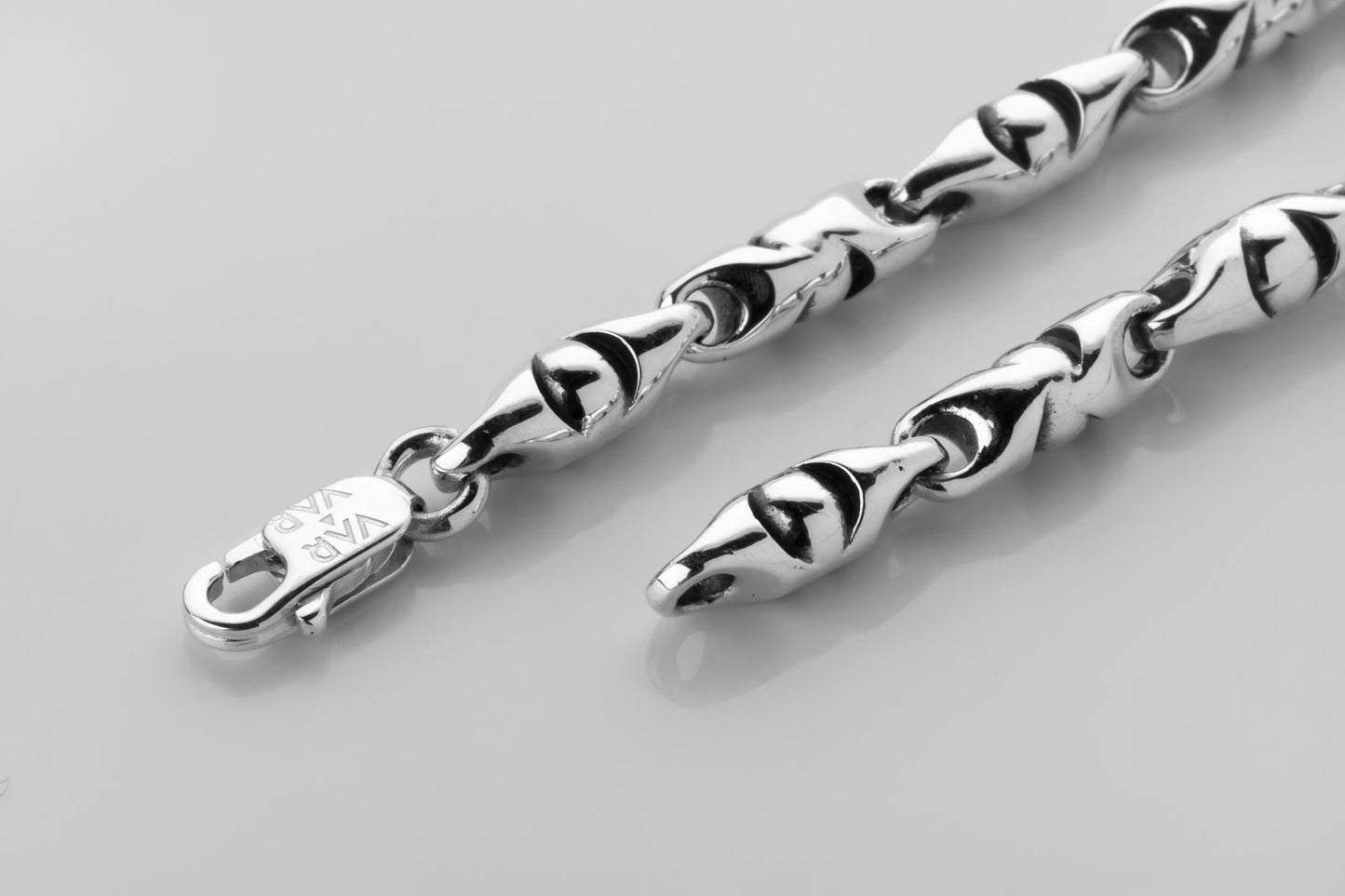 vkngjewelry Bracelet Viking Knotwork Link Bracelet, Handcrafted Sterling Silver Norse Jewelry