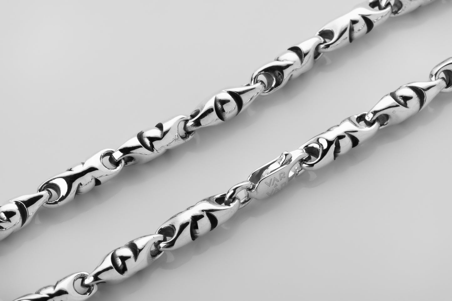 vkngjewelry Bracelet Viking Knotwork Link Bracelet, Handcrafted Sterling Silver Norse Jewelry