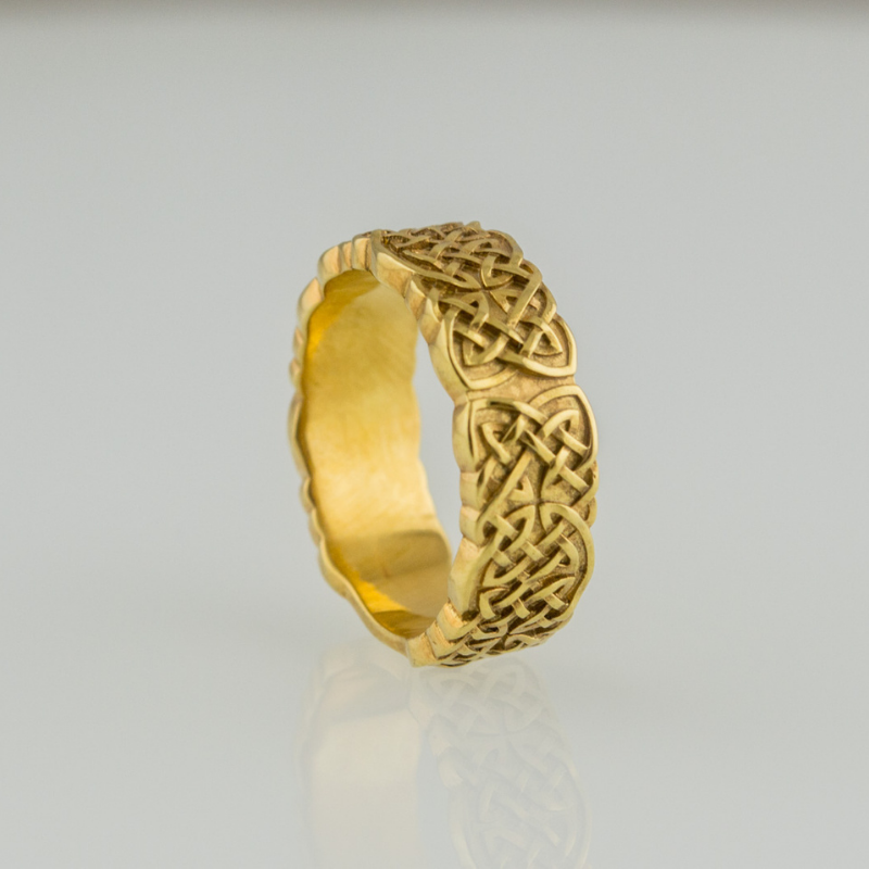 vkngjewelry Bagues Norse Ornament Gold Ring