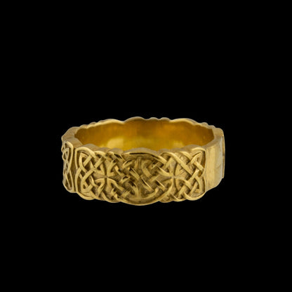 vkngjewelry Bagues Handcrafted Norse Ornament Gold Ring