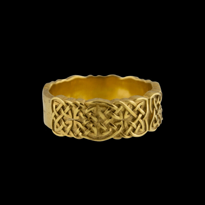 vkngjewelry Bagues Handcrafted Norse Ornament Gold Ring