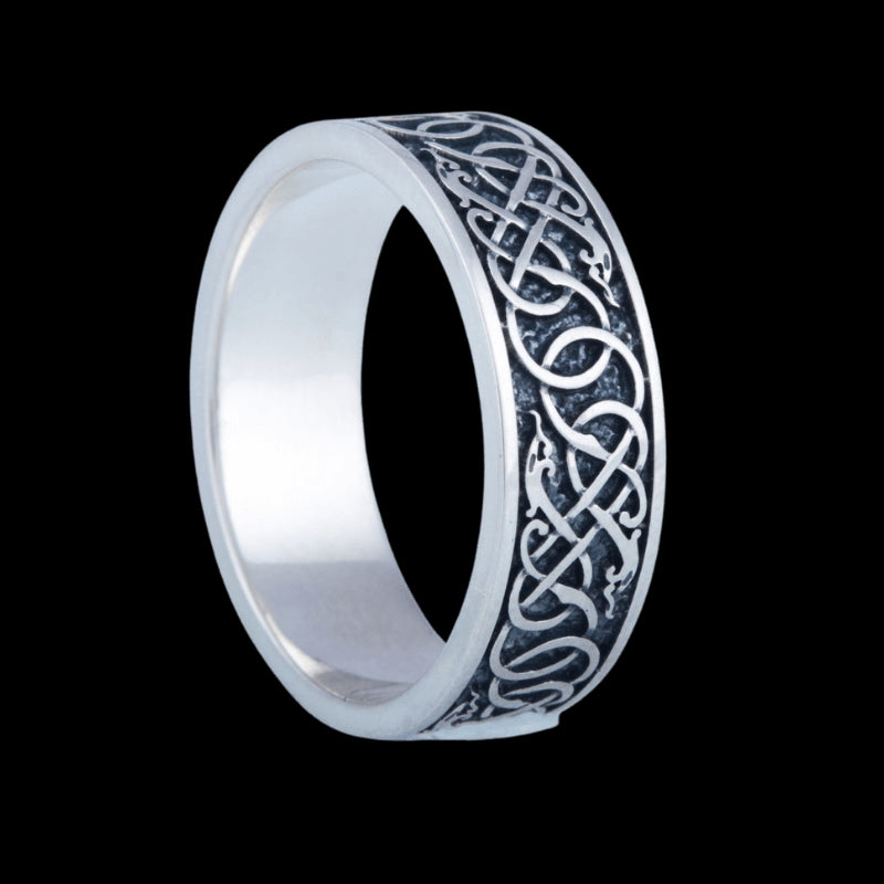vkngjewelry Bagues Handcrafted Norse Ornament Sterling Silver Ring