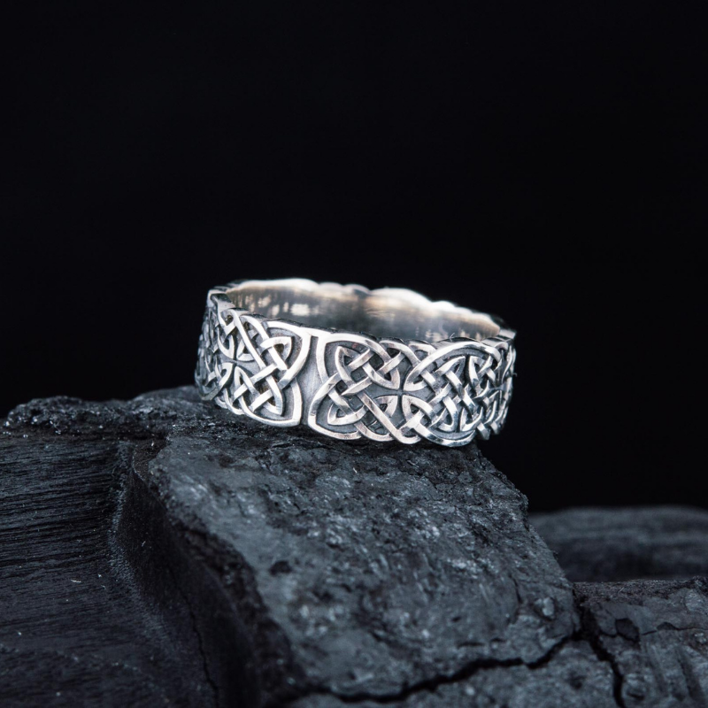 vkngjewelry Bagues Norse Ornament Sterling Silver Unique Ring