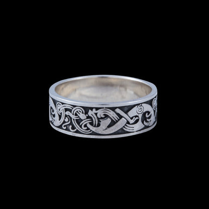 vkngjewelry Bagues Norse Ornament Viking Sterling Silver Ring