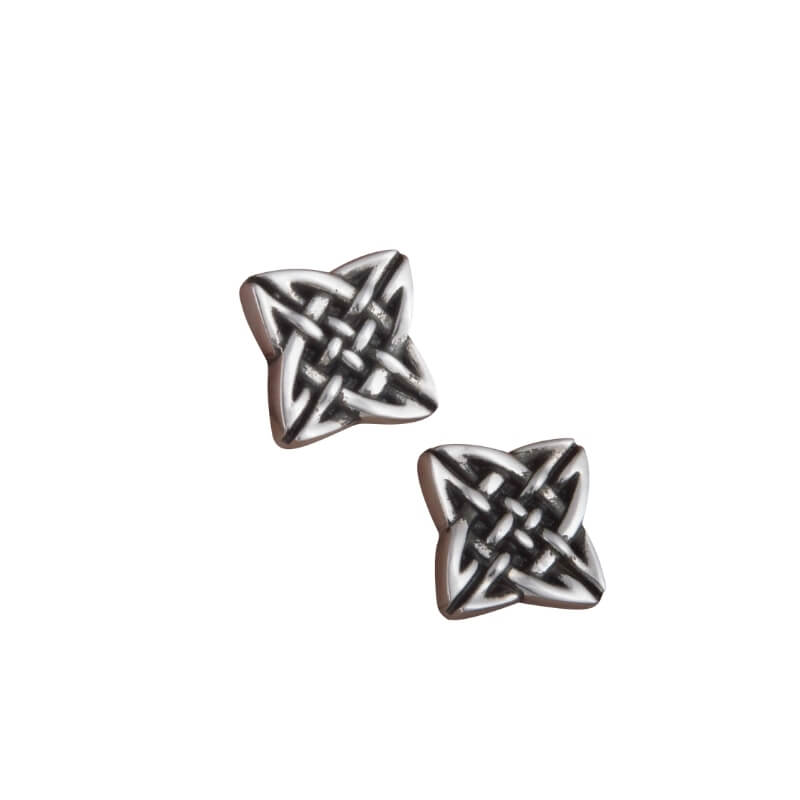 vkngjewelry Bontons de Manchettes Norse Pattern v1 Sterling Silver Cufflinks