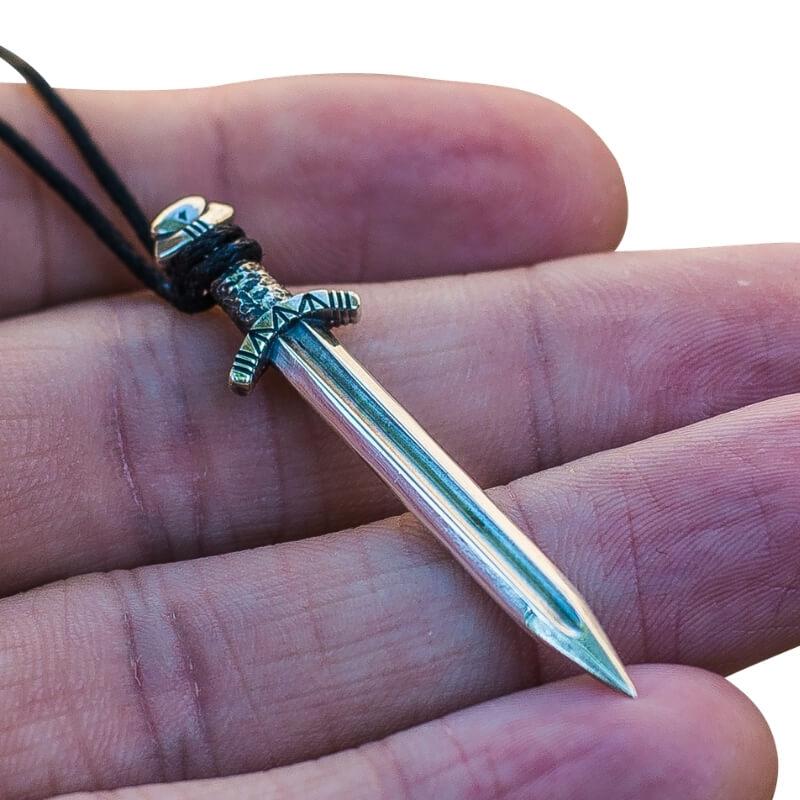 vkngjewelry Pendant Norse Sword Sterling Silver Pendant