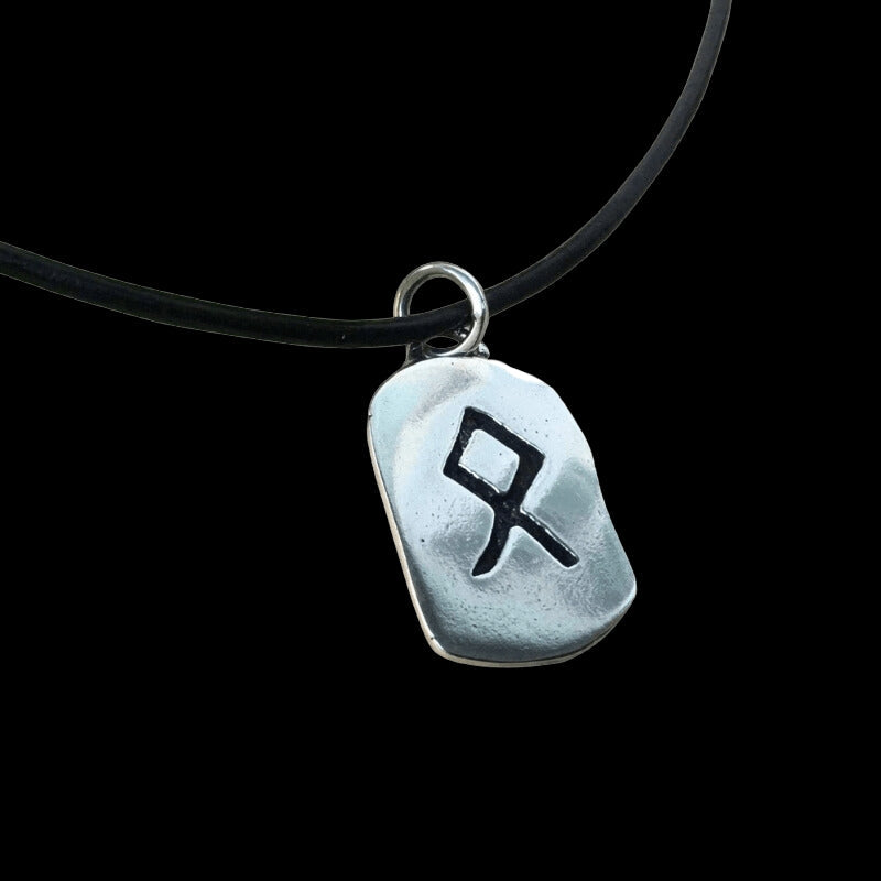 Odal Rune Stone Sterling Silver Pendant | Viking Jewelry – vkngjewelry
