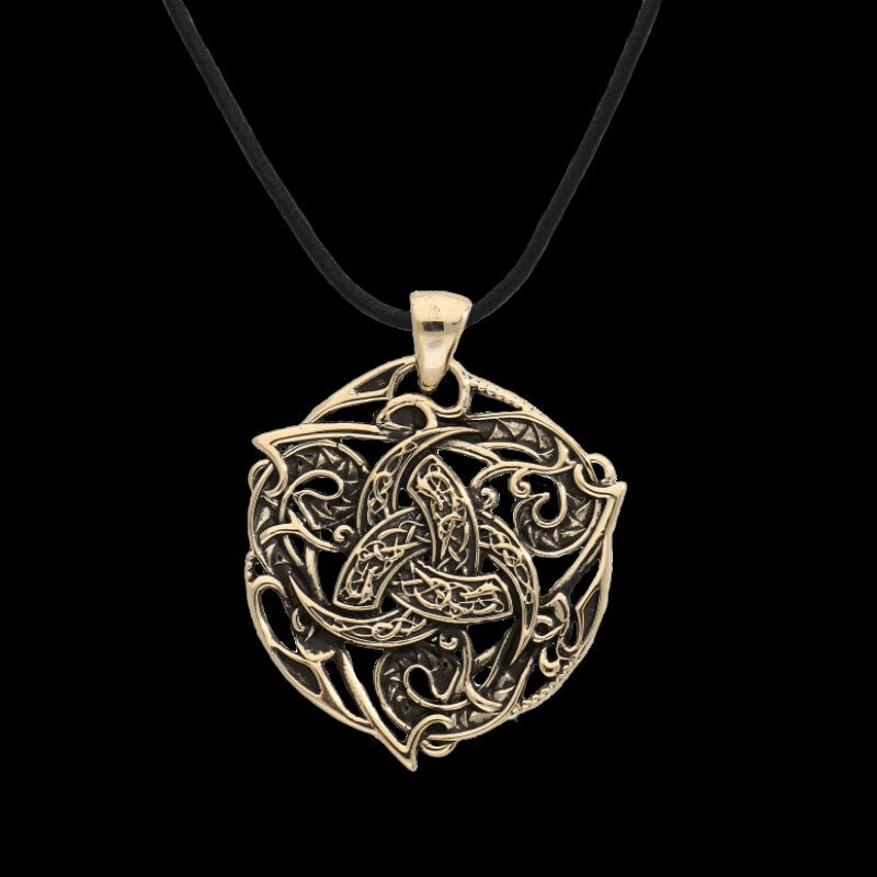 vkngjewelry Pendant Odin Horn Symbol Ornament Bronze Pendant