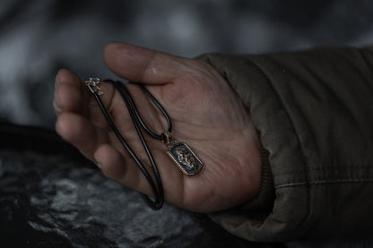 vkngjewelry Pendant Solid Brass Odin Pendant Handcrafted Viking Allfather Necklace