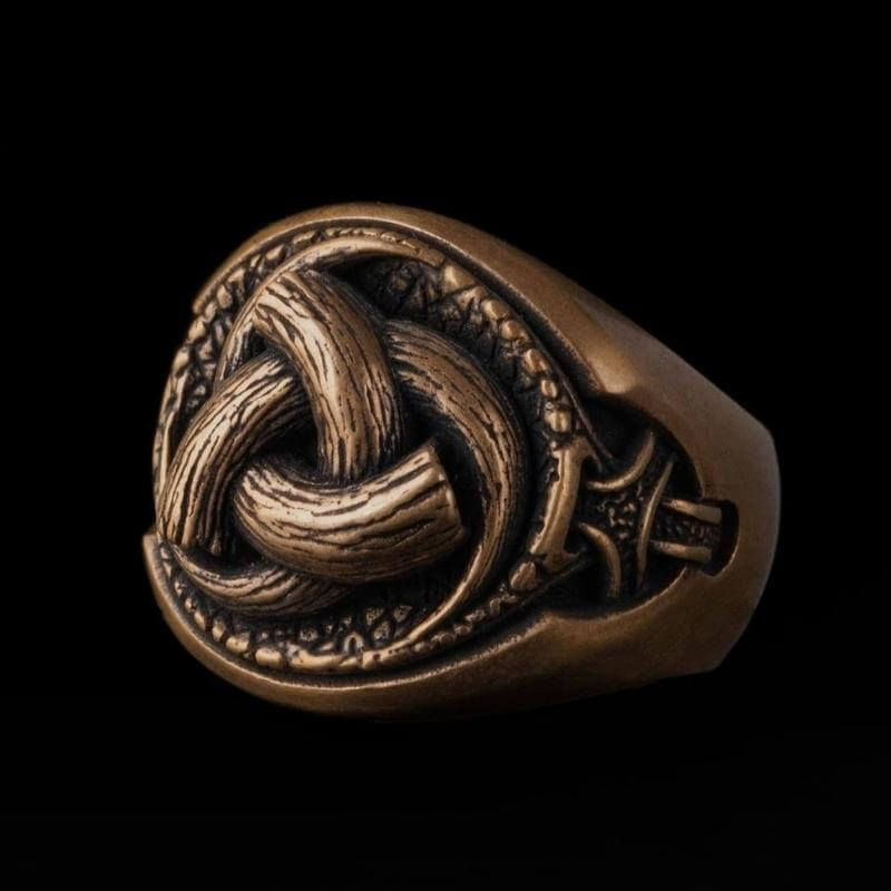 vkngjewelry Bagues Odin's Horns Bronze Ring