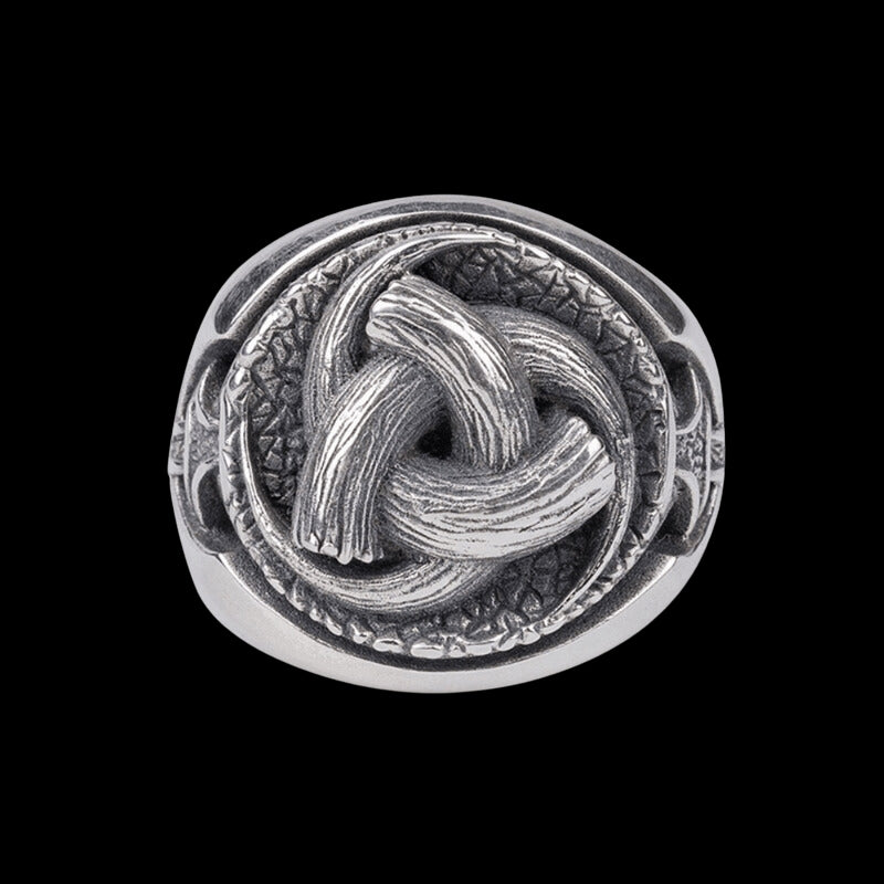 vkngjewelry Bagues Handcrafted Odin's Horns Silver Ring