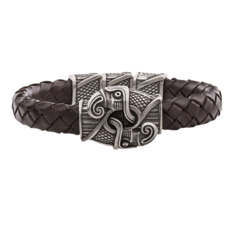 vkngjewelry Bracelet Odin's Raven Hook Bracelet