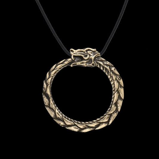 vkngjewelry Pendant Ouroboros Bronze Amulet