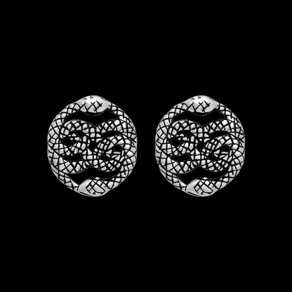 vkngjewelry Earring 925 Sterling Silver Ouroboros Earrings Set
