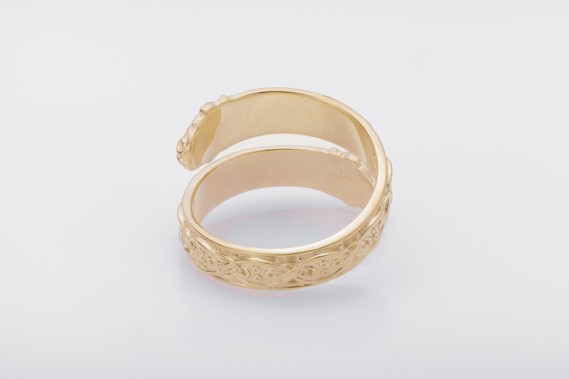 vkngjewelry Ring Handcrafted Ouroboros Ornament Norse Gold Ring