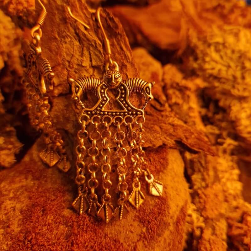 vkngjewelry Pendant Pendientes of Staraya Ladoga Bronze Earrings