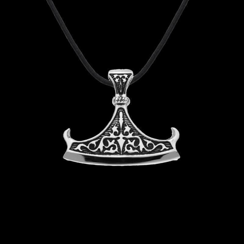 vkngjewelry Pendant Handcrafted  Perun Axe Blade Slavic Sterling Silver Pendant